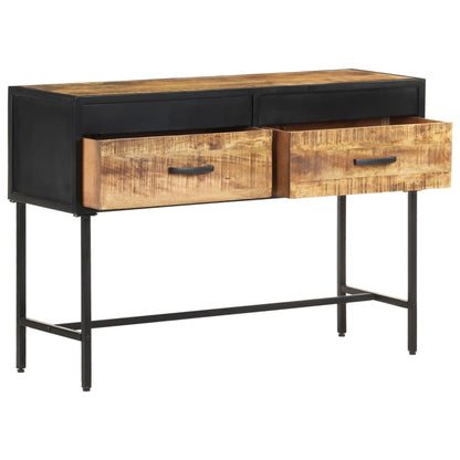 Mesa Consola De Madera Rugosa De Mango 110x35x75 Cm_1