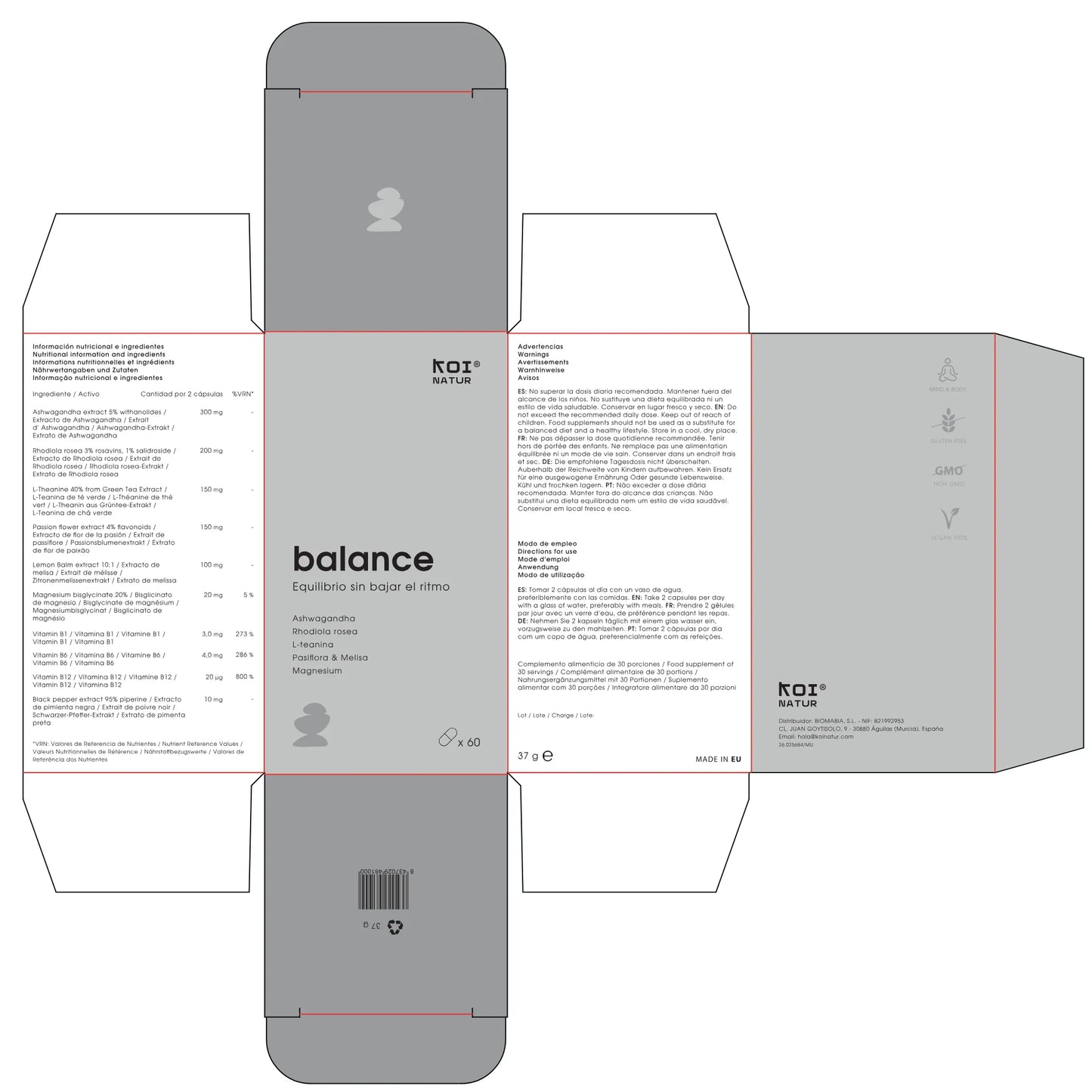Koi Natur Balance – Fórmula Adaptógena Para El Estrés_2