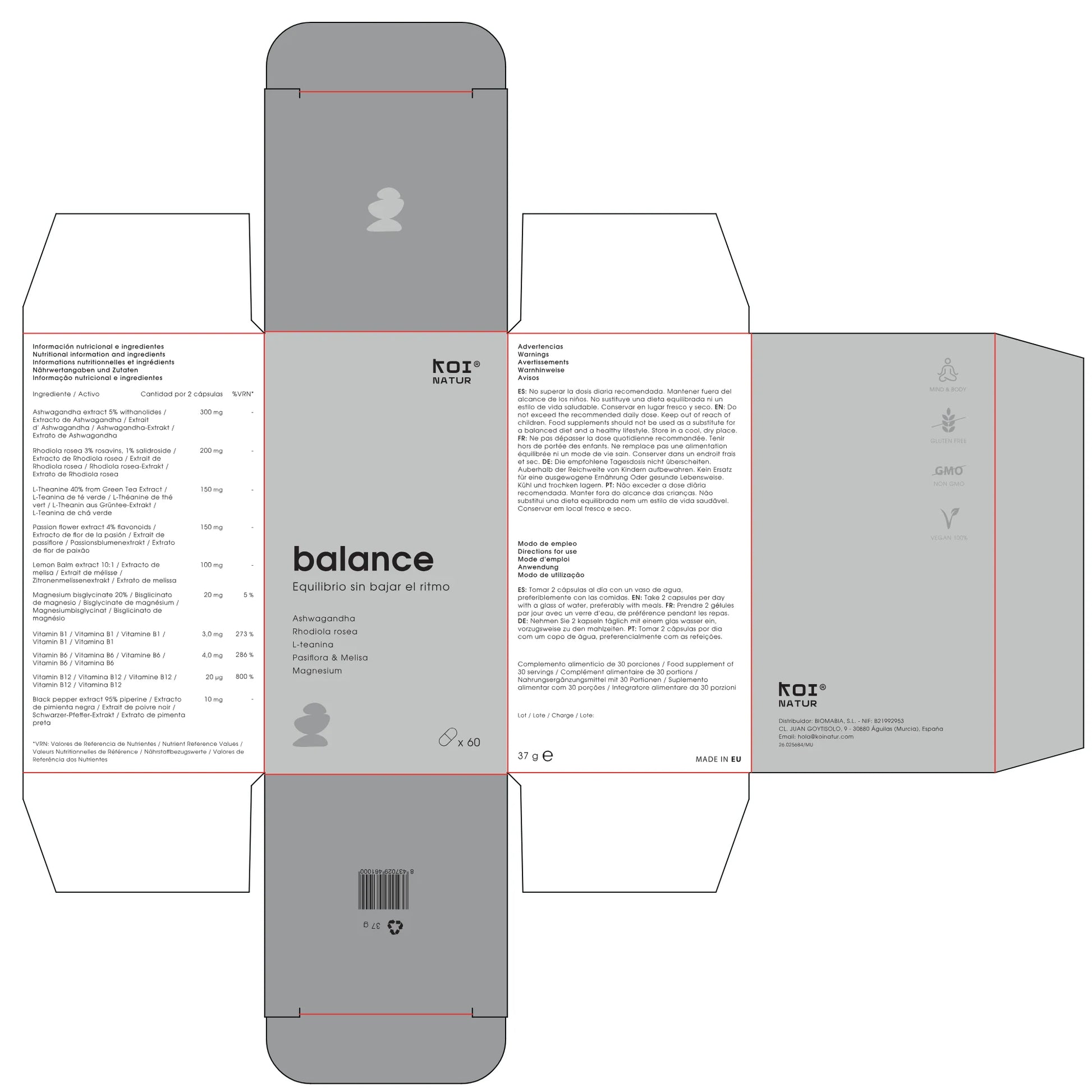 Koi Natur Balance – Fórmula Adaptógena Para El Estrés_2