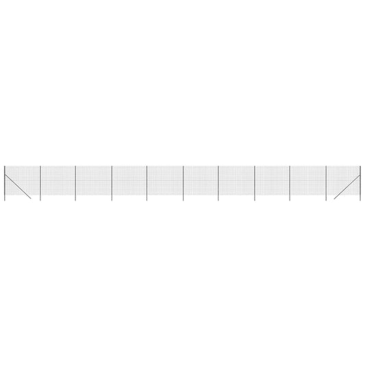 Cerca De Alambre De Acero Galvanizado Gris Antracita 2x25 M / Vetonek_0