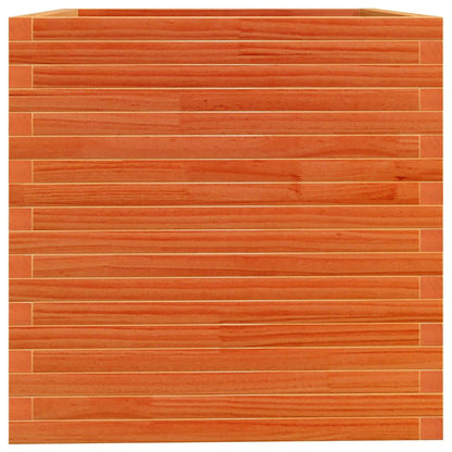 Jardinera Madera Maciza De Pino Marrón Cera 70x70x72,5 Cm_5