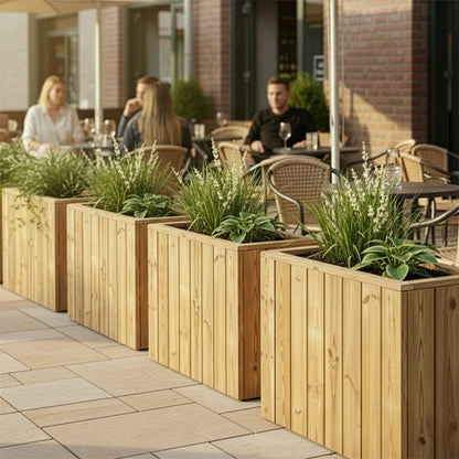 Jardinera De Madera Para Exterior 80x34x60 Cm Atrium Hortalia_1