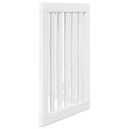 Vidaxl Puerta Para Perros Plegable 3 Paneles Madera Álamo Blanca 150cm_4
