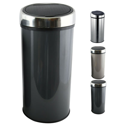 Cubo De Basura Inox Touch Antracita 30l_0