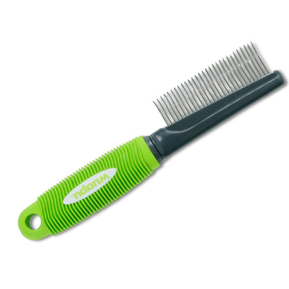 Peine Medio Wuapu, Peine Ergonómico Medio Para Perros, Ideal Para Pelajes Largos, Ásperos Y Rizados