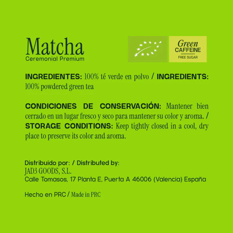 Kisori | Té Matcha Ceremonial Premium | Orgánico I 100% Natural I Sin Azúcar, Vegano I 250g_2