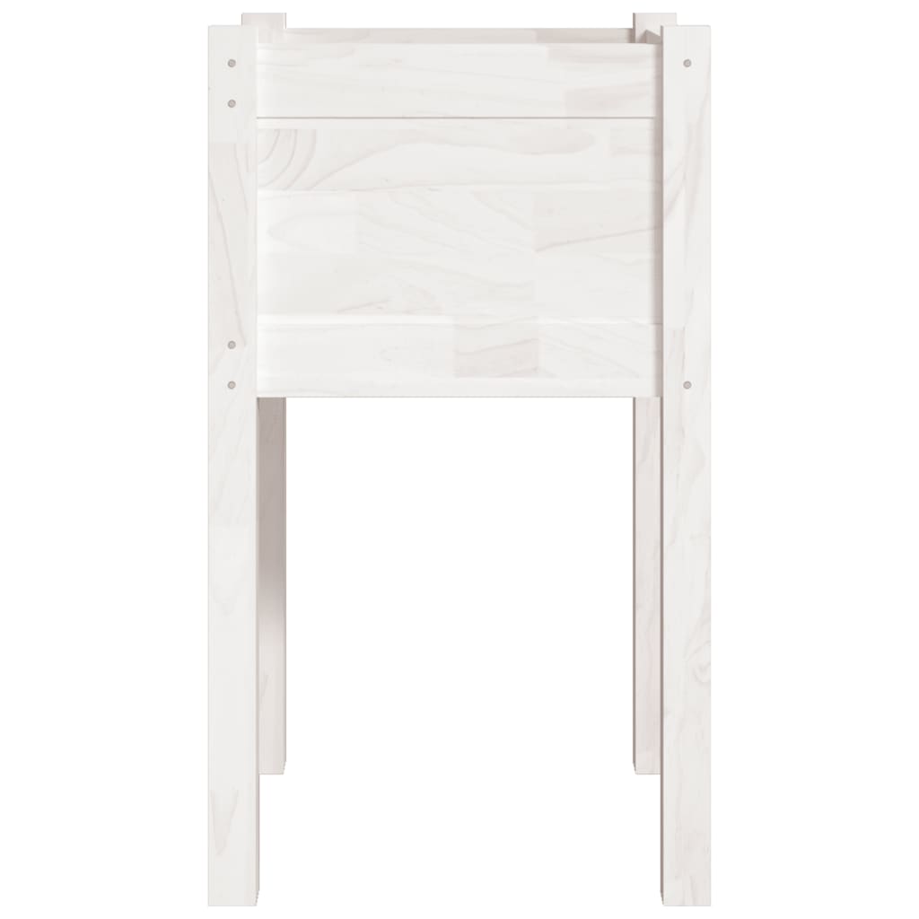Jardinera De Madera Maciza De Pino Blanco 40x40x70 Cm_3