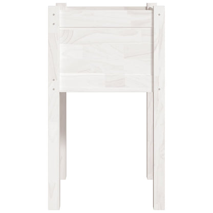 Jardinera De Madera Maciza De Pino Blanco 40x40x70 Cm_3
