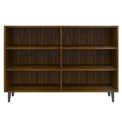 Aparador De Madera De Ingeniería Marrón Roble 103,5x35x70 Cm / Vetonek_2