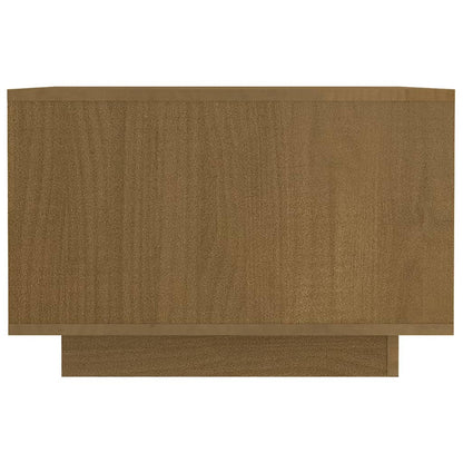 Mesa De Centro Madera Maciza De Pino Marrón Miel 50x50x33,5 Cm_3