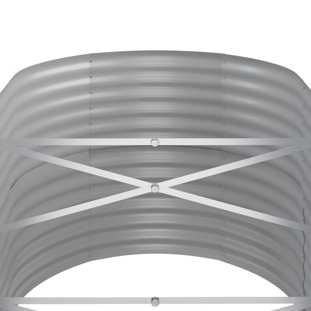 Jardinera Arriate Acero Galvanizado Marrón 368x80x68 Cm_4