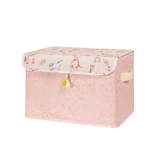 Caja Organizadora Con Tapa Rosa_0