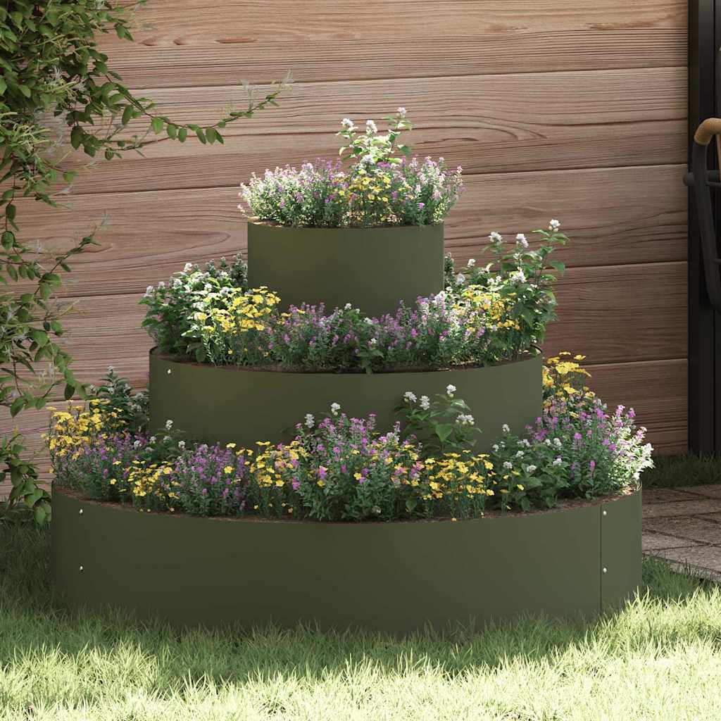 Maceta Para Jardín Verde Oliva 90 X 90 X 20 Cm_1