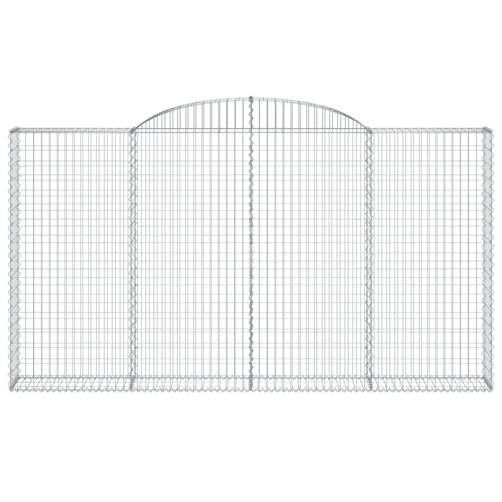 Cestas De Gaviones 5 Uds Forma De Arco Hierro 300x30x160/180 Cm_3