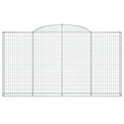 Cestas De Gaviones 5 Uds Forma De Arco Hierro 300x30x160/180 Cm_3