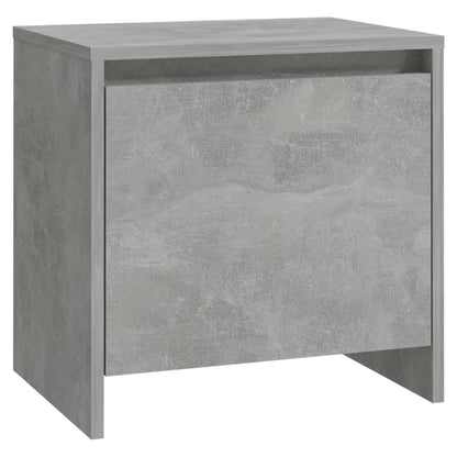 Mesitas De Noche 2 Uds Madera De Ingeniería Gris Hormigón_4