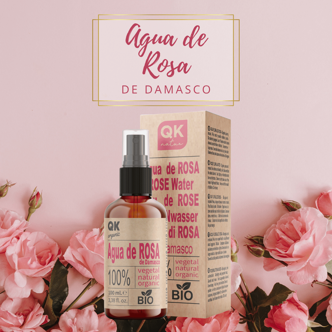 QKnatur - Agua De Rosas De Damasco 100ml - Tónico Facial- Rostro, Contorno De Ojos, Cuerpo, Cabello_1