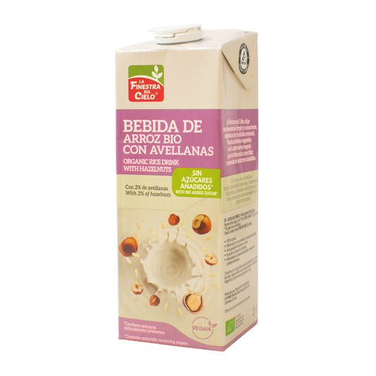 Bebida de Arroz con Avellanas Bio La Finestra Sul Cielo 1 L