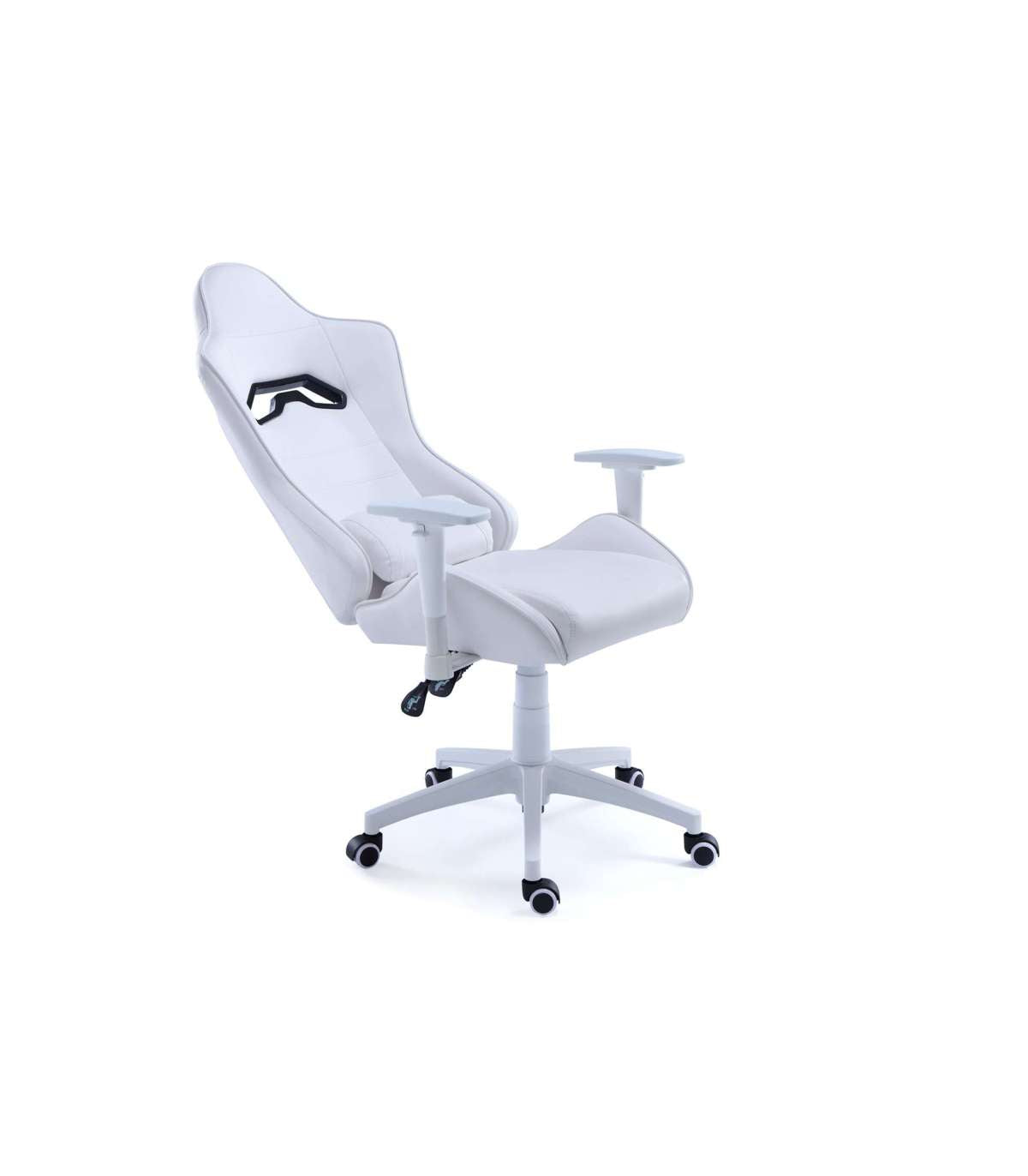 Sillón Gamer Giratorio Y Reclinable Jordan Tapizado En Símil Piel Blanco, 123-133 Cm(alto)70 Cm(ancho)70 Cm(largo)_3