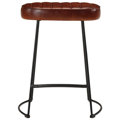 Taburetes De Bar 2 Uds Marrón Oscuro 40x29,5x53 Cm_1