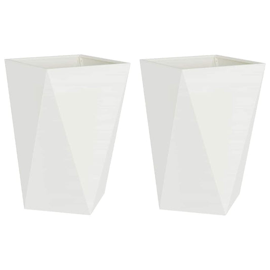 Jardinera 2 Uds. 50 X 50 X 75 Cm Acero_0