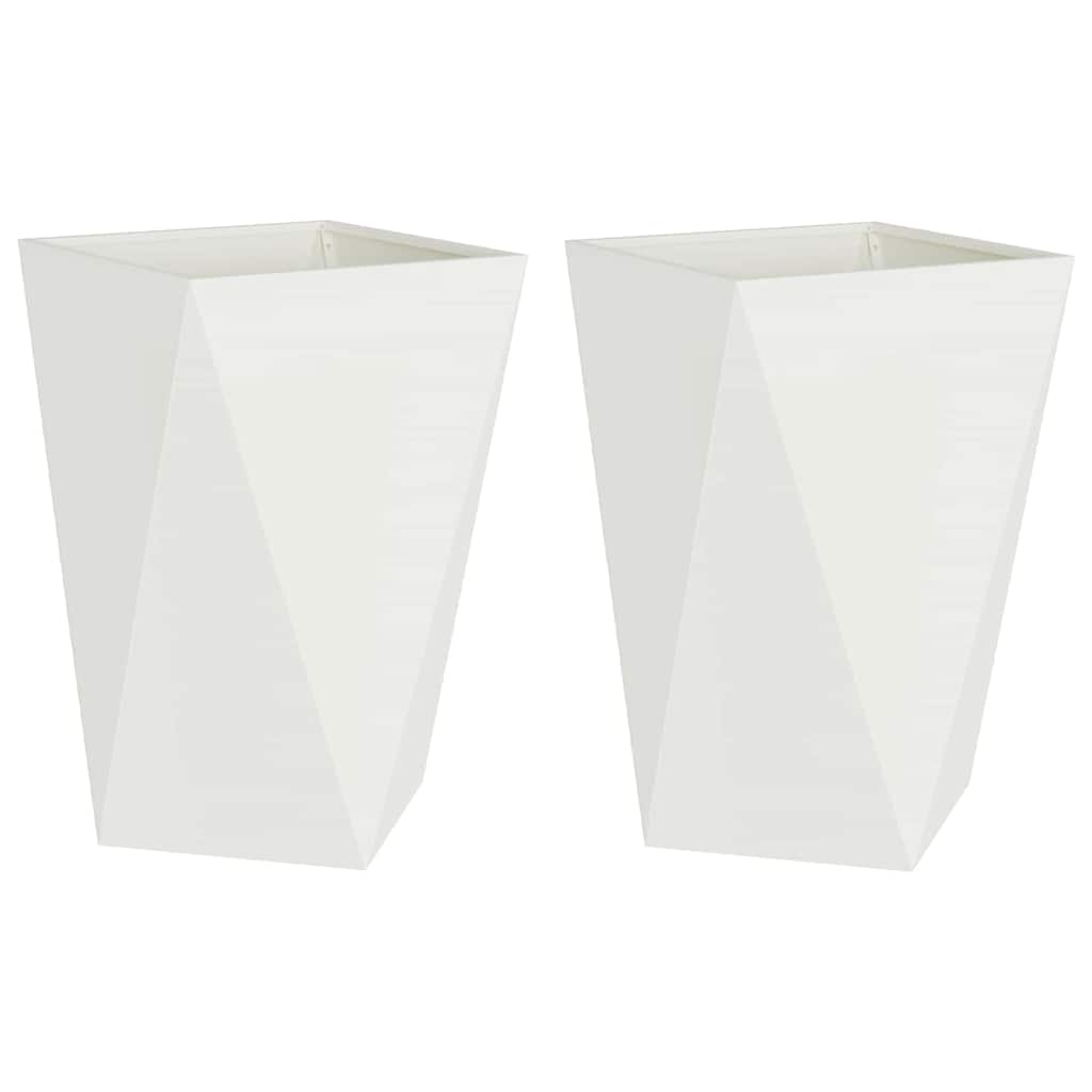 Jardinera 2 Pcs 50 X 50 X 75 Cm Acero_0