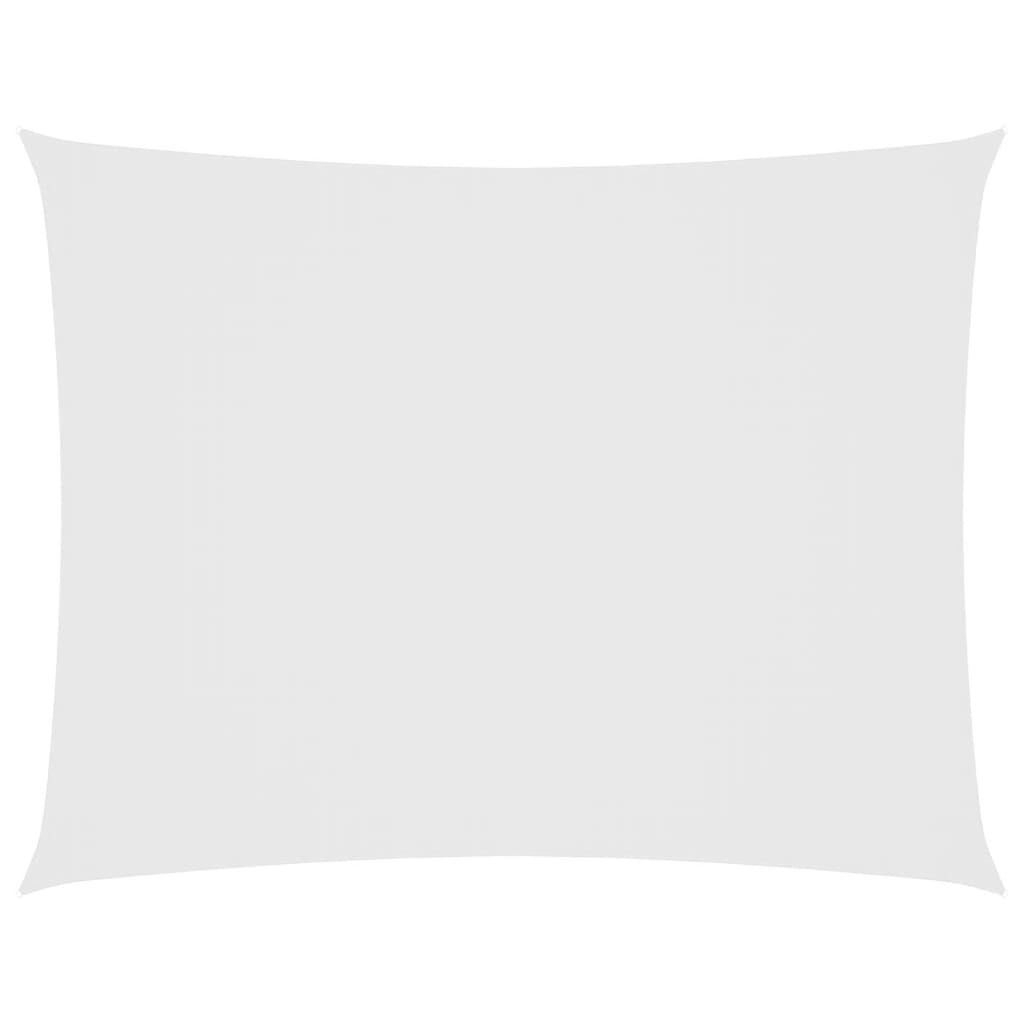 Vidaxl Toldo De Vela Rectangular Tela Oxford Blanco 2,5x4 M_0
