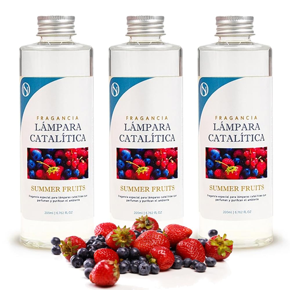 Pack 3x Fragancia Para Lámpara Catalítica 200ml: Aroma Summer Fruits - Disfruta Tu Aroma Favorito Durante Más Tiempo_0