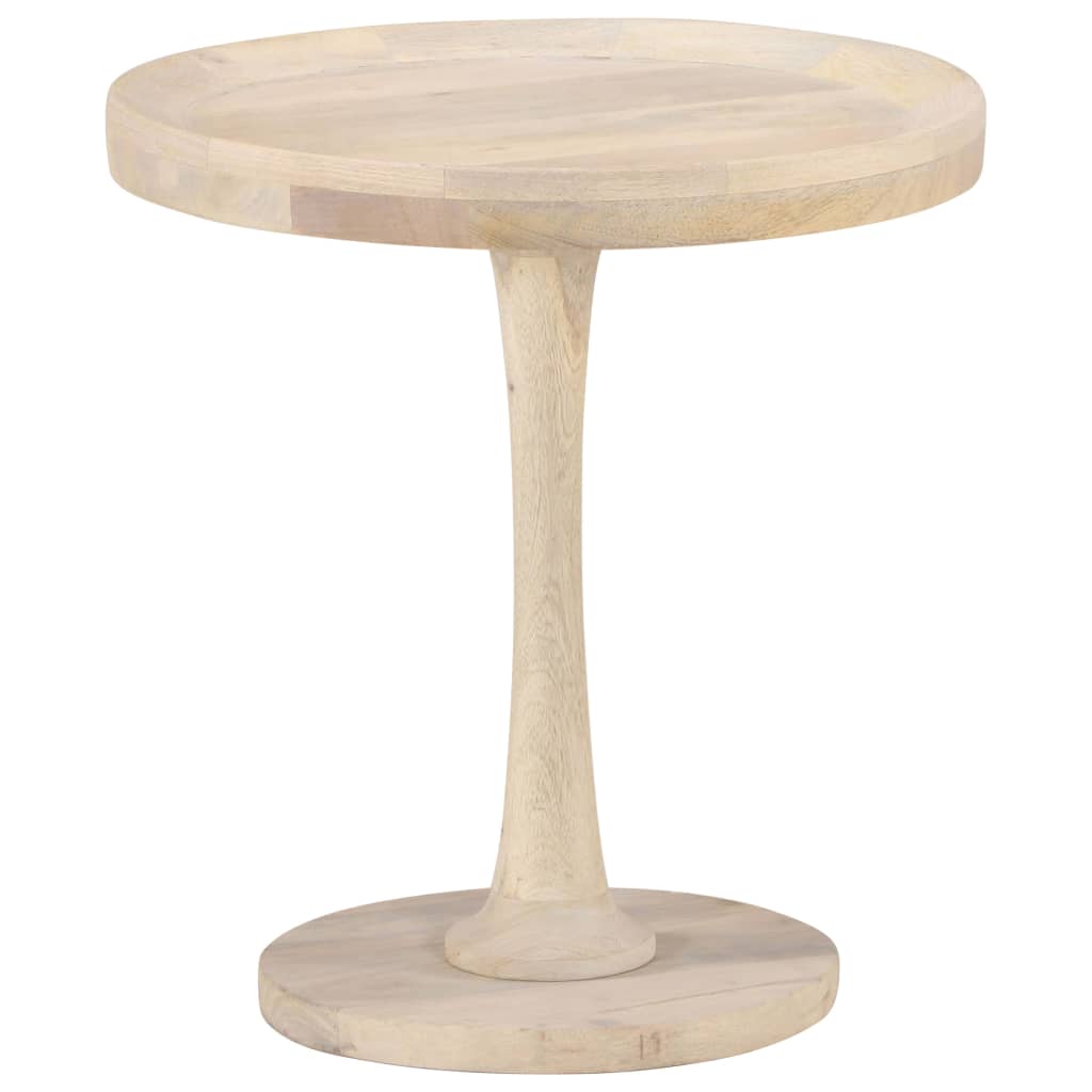 Mesa Auxiliar De Madera Maciza De Mango Ø50x55 Cm_3