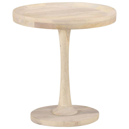 Mesa Auxiliar De Madera Maciza De Mango Ø50x55 Cm_3