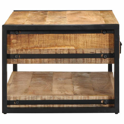 Mesa De Centro 90x50x38 Cm De Madera Maciza De Mango_2