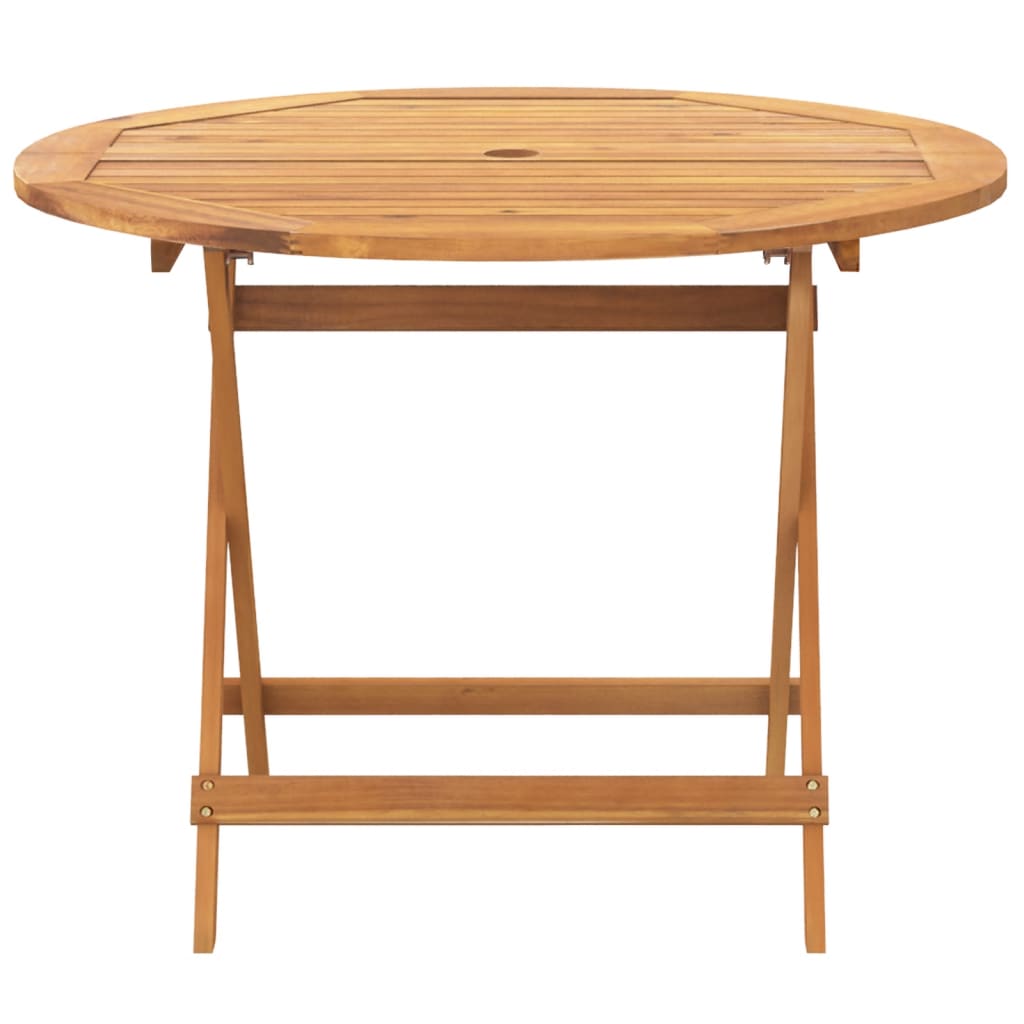 Set De Comedor Jardín 5 Pzas Polipropileno Madera Maciza Negro / Vetonek_3