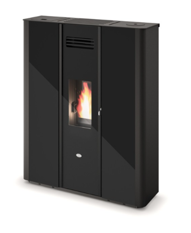Estufa De Pellet Eva Calòr Slim Emily 9016005300 Acabado Negro_1