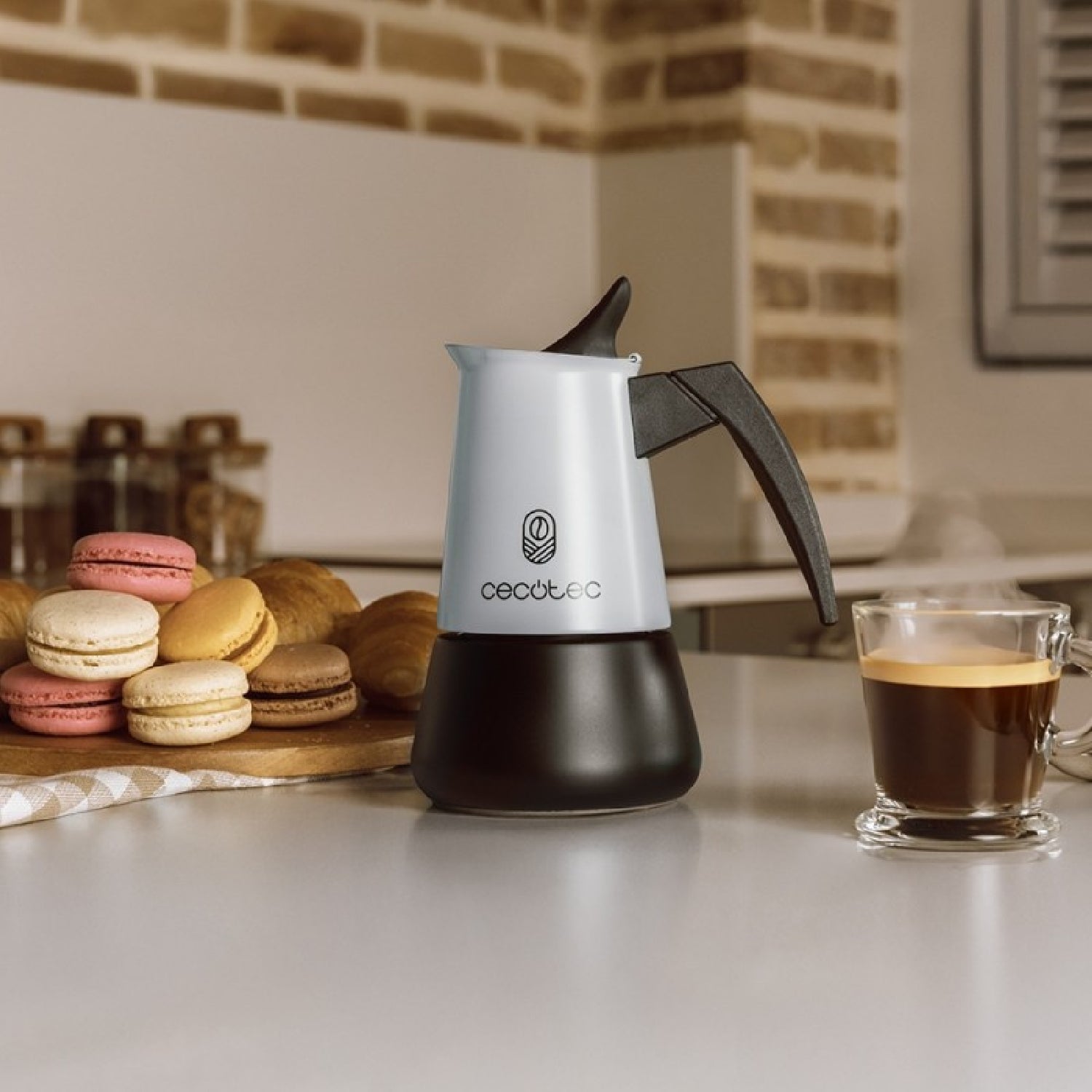 Cecotec Cafetera Italiana Piccolina 200 Blue. 100ml, 2 Tazas De Café, Acero Inoxidable, Apta Todas Superficies, Filtro P_2