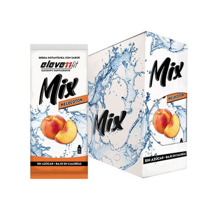 Saborizante Mix Sabor Melocoton 24 Sobres De 9g Eleven Fit_0