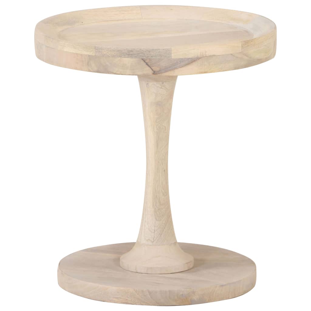 Mesa Auxiliar De Madera Maciza De Mango Ø40x45 Cm_3