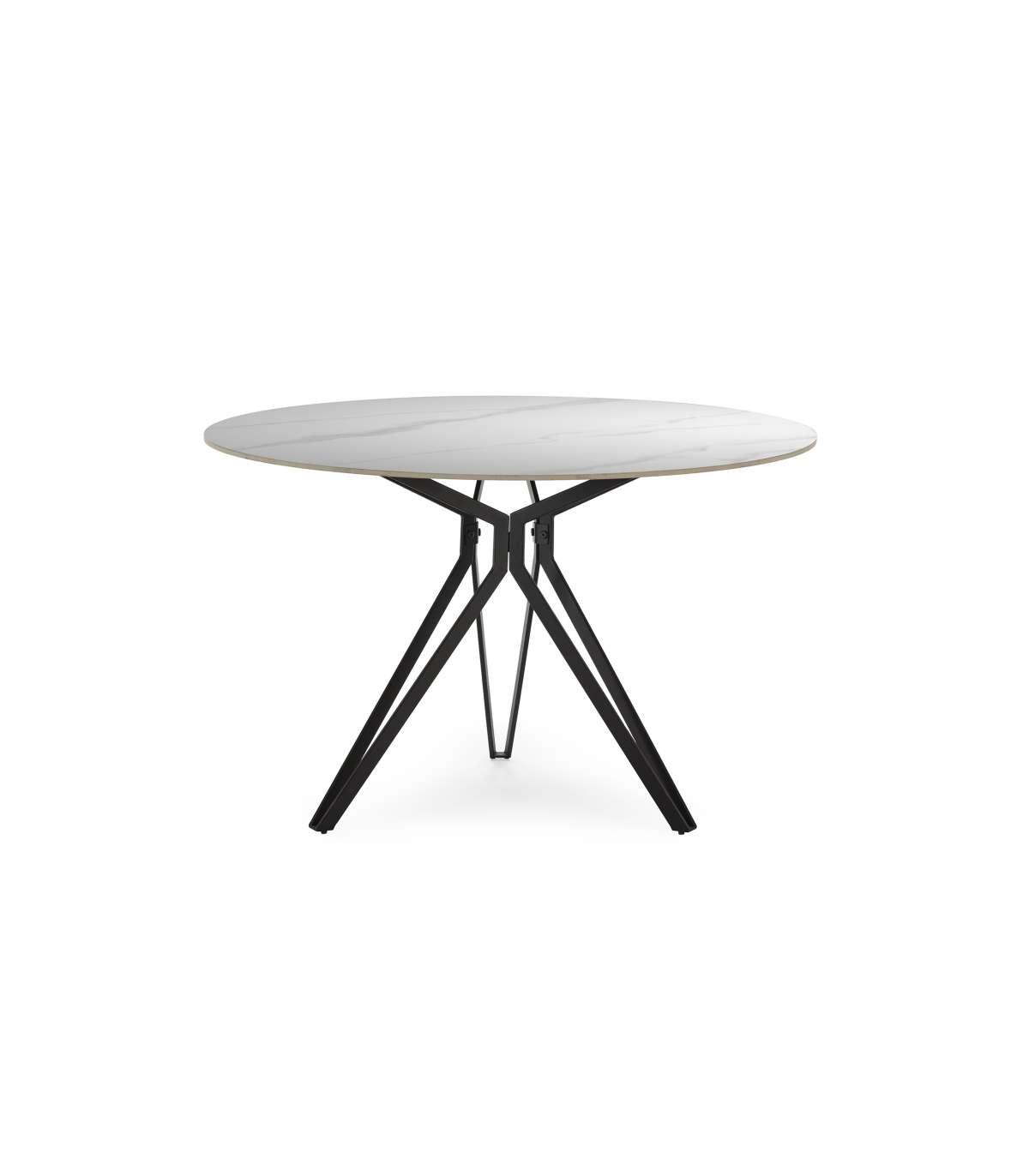 Mesa Para Comedor Redonda Fija Md-malena Acabado Cerámica Blanca, 120cm(ancho) 76cm(altur_0