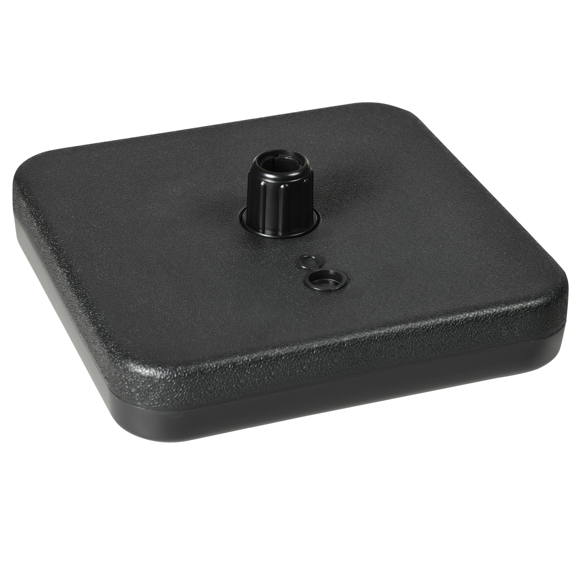 Outsunny Base De Sombrilla Cuadrado Mástil Hasta Ø32-38 Mm 38x38x12 Cm Negro_0