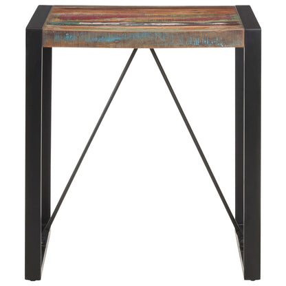Mesa De Comedor De Madera Maciza Reciclada 70x70x75 Cm._0
