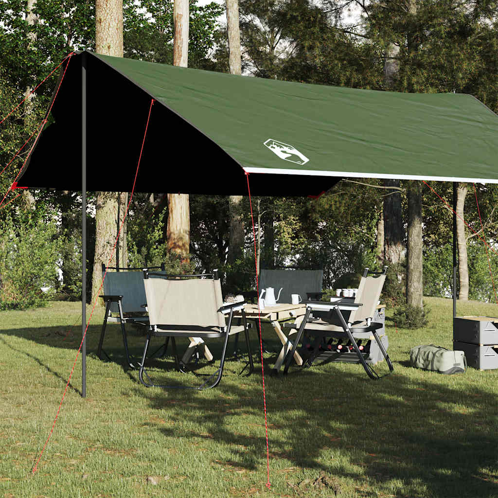 Lona De Camping Impermeable Verde 460x305x210 Cm_1