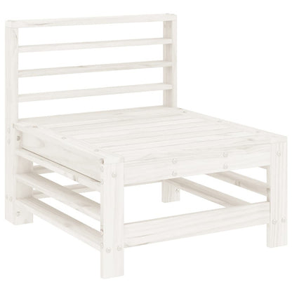 Vidaxl Juego De Muebles De Jardín 6 Piezas Madera Maciza Pino Blanco_5