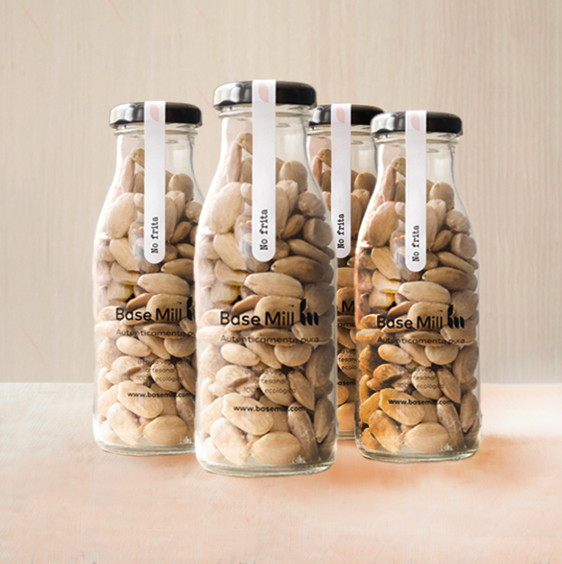 Pack Almendra No Frita Sin Piel Eco (4 Botellas 150g)._2