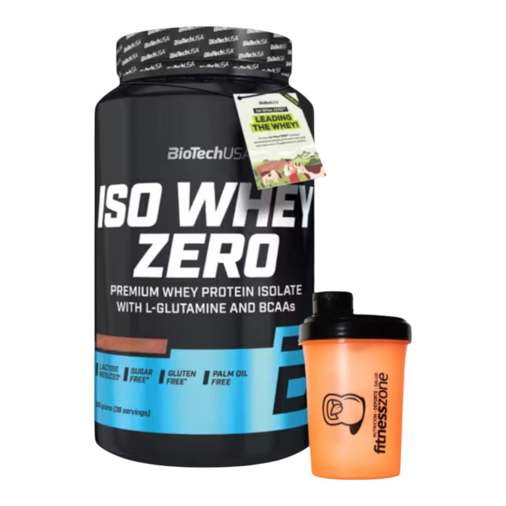 Iso Whey Zero 908 Gr + ¡shaker Fitnesszone De Regalo! Café Con Leche_0