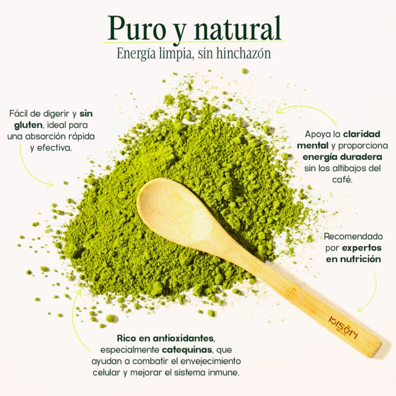Kisori | Té Matcha Ceremonial Premium Vainilla | Orgánico I 100% Natural I Sin Azúcar, Vegano I 30g_1