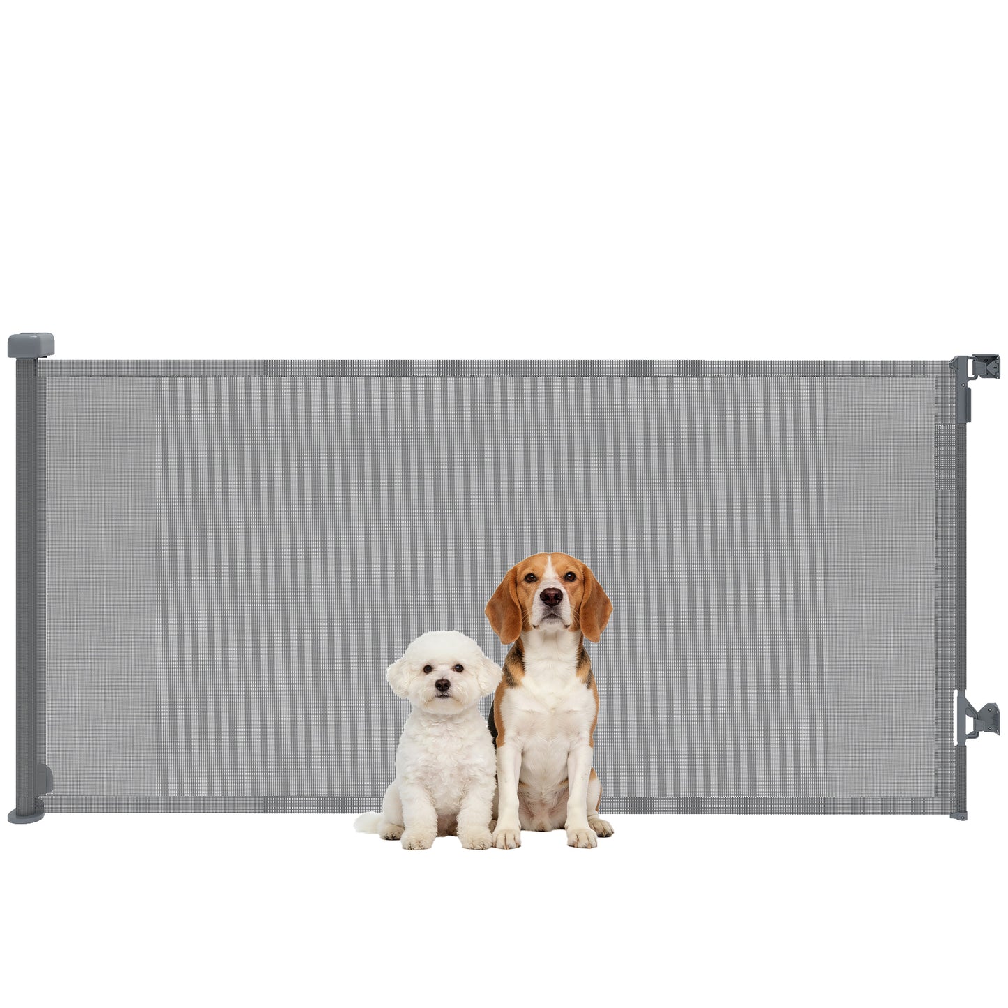 Pawhut Barrera De Seguridad Para Perros Retráctil_0