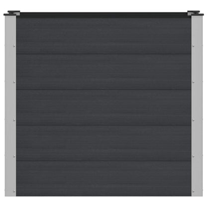 Arriate Elevado Negro 100 X 50 X 91 Cm Wpc Y Aluminio_2