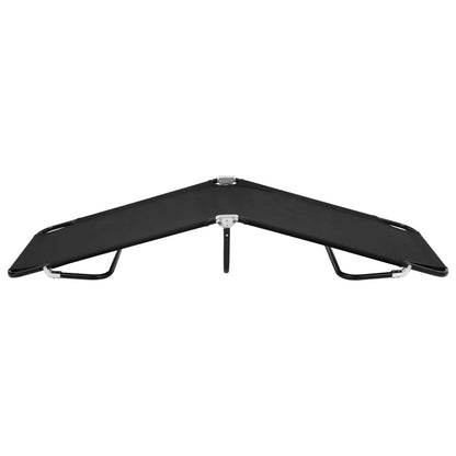Tumbona Plegable Acero Negro_2