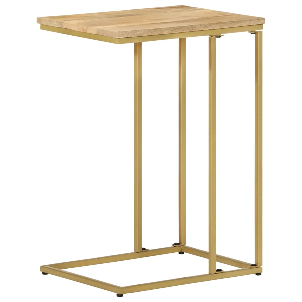 Mesa Auxiliar De Madera Maciza De Mango 35x45x65 Cm_2