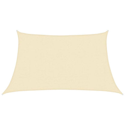 Vidaxl Toldo De Vela Hdpe Crema 160 G/m² 3/4x2 M_0