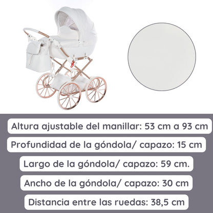 Carro De Muñecas Dolce Classic_white-cooper